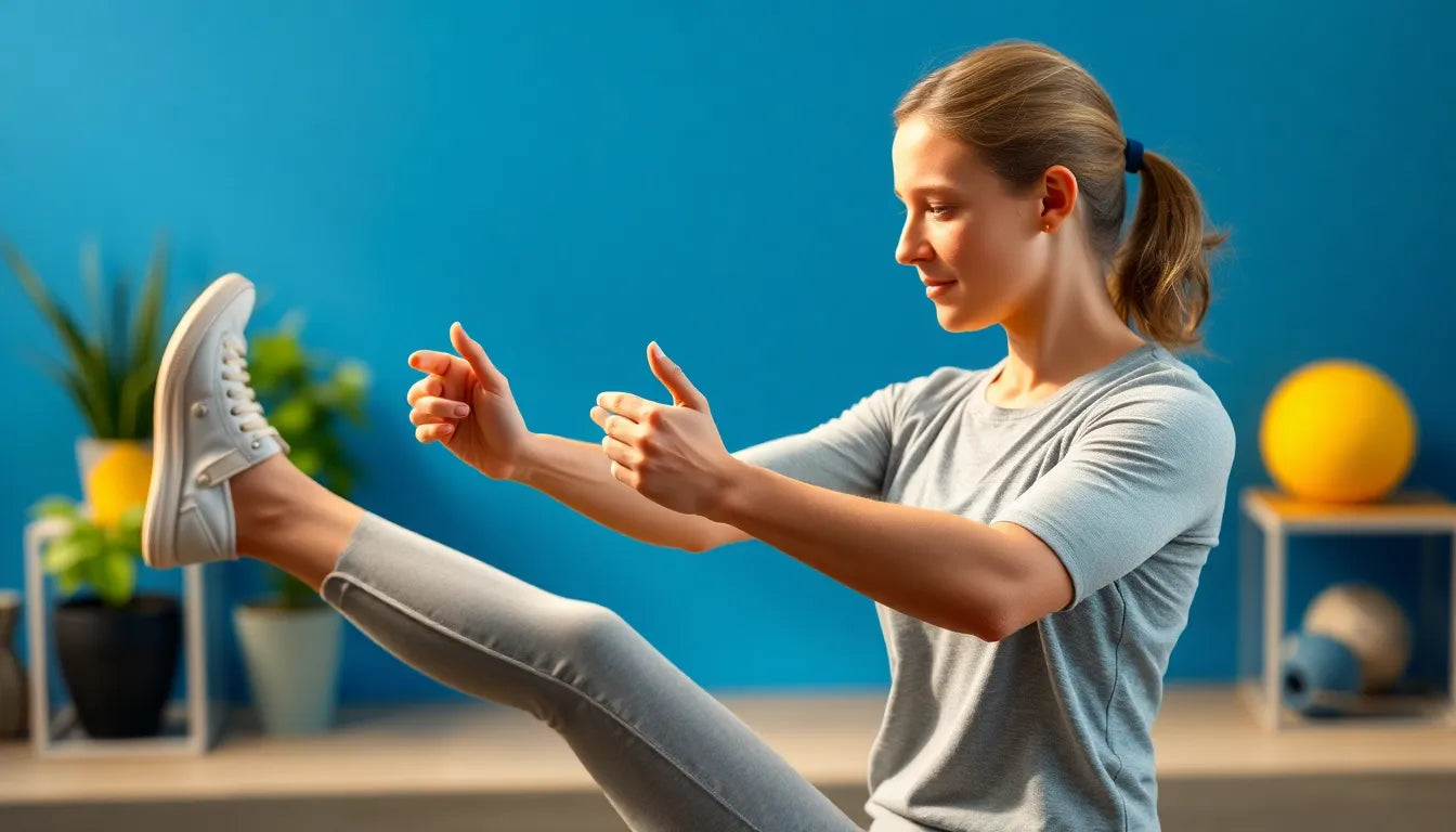 Effektive udstrækningsøvelser af lysken für Übungsleser - Illustration