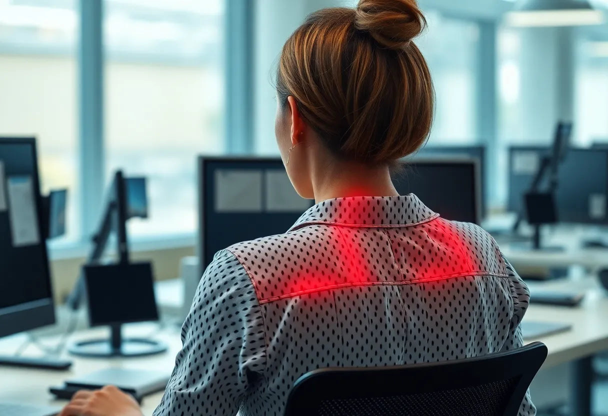 Schlechte ergonomie: der unsichtbare Feind am Arbeitsplatz - Illustration