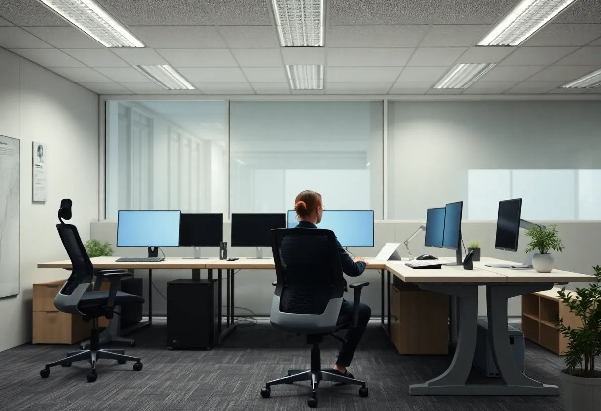 Ergonomie im büro: So steigern Sie Gesundheit und Produktivität - Illustration