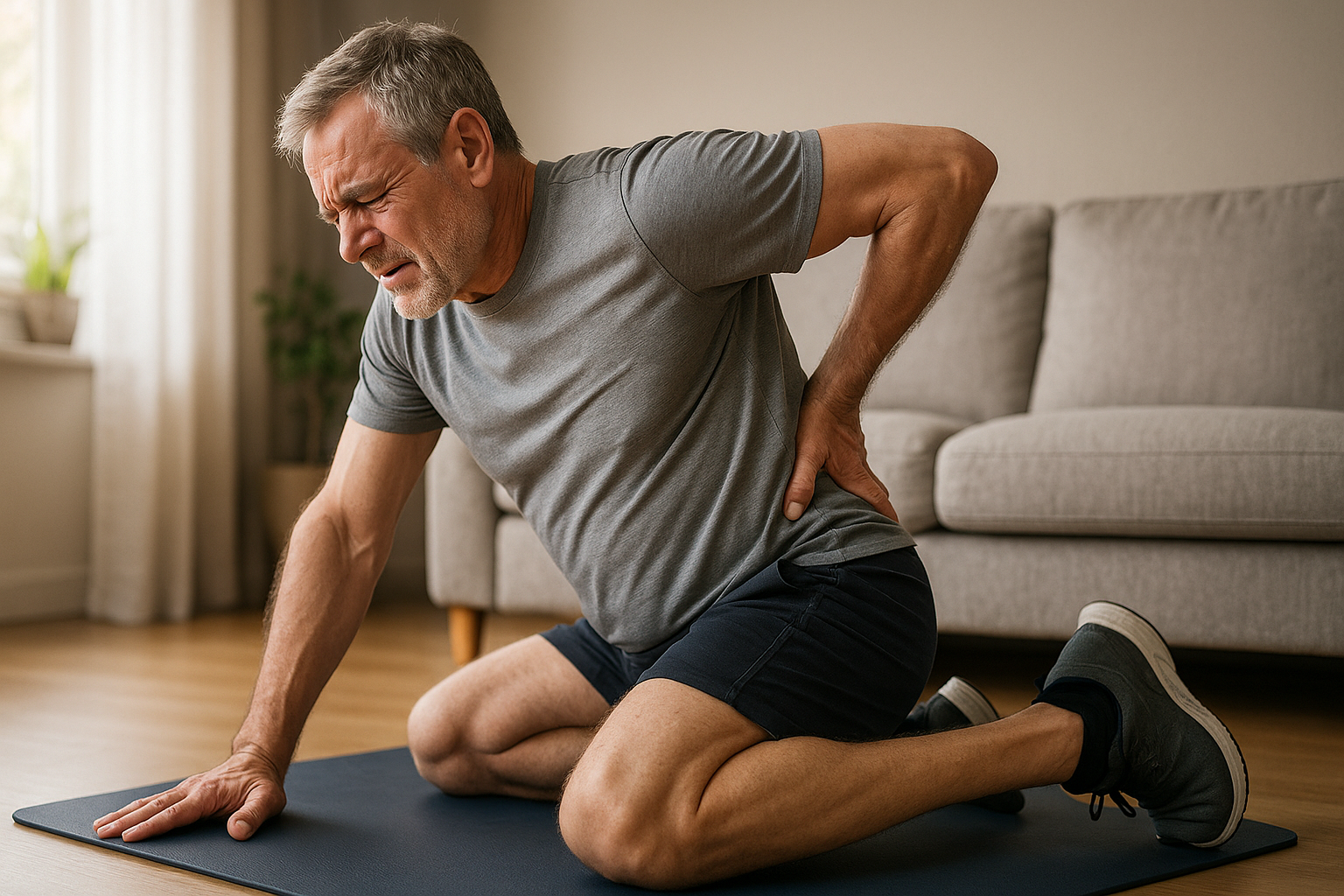 Entlastung für Lende und Gesäß: effektive Übungen gegen Schmerzen - Illustration