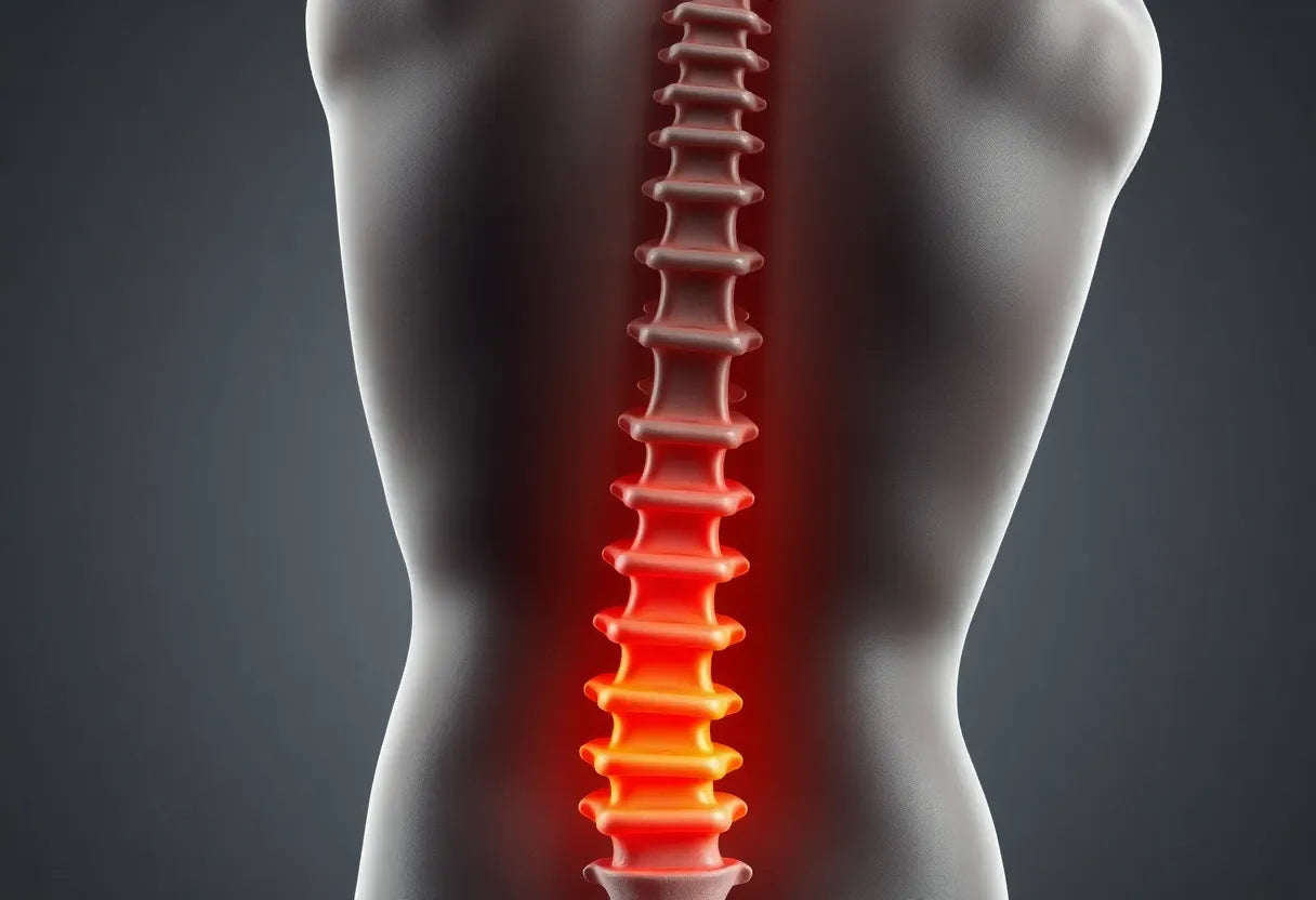 Rückenstark durch den Alltag: Tipps bei bandscheibenvorfall lendenwirbelsäule - Illustration