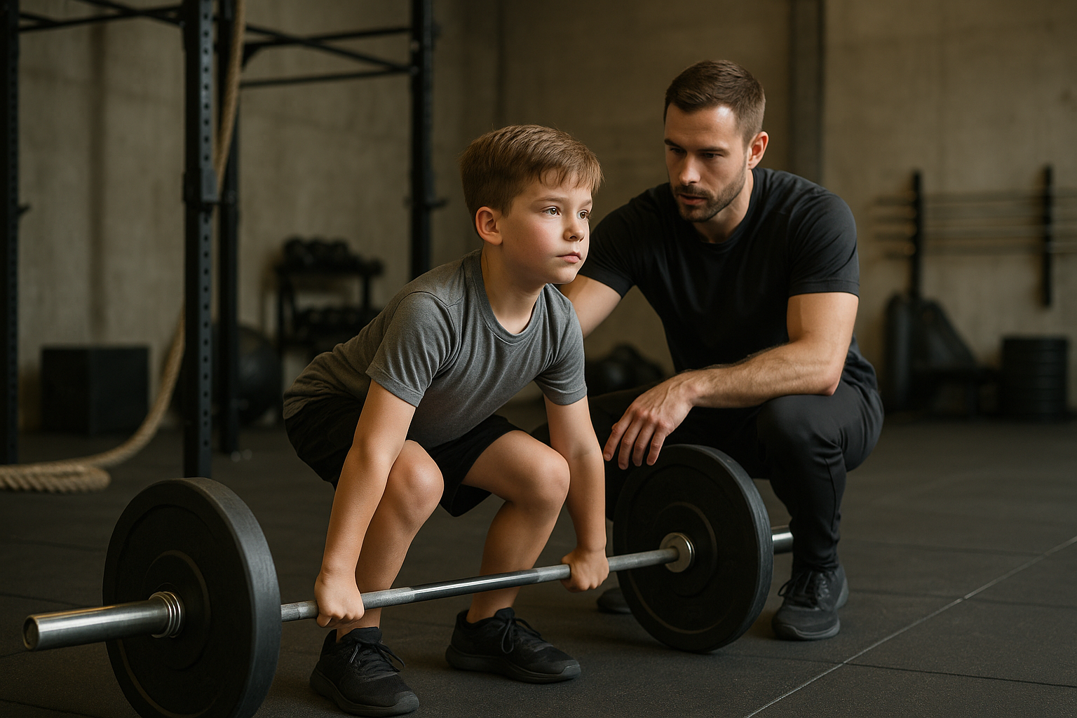 Krafttraining für Kinder: Stark und sicher von klein auf - Illustration