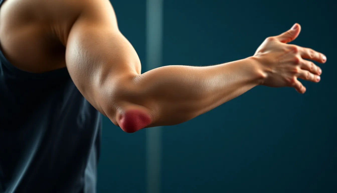 Übungsleser: effektive übungen für tennisellenbogen, um schmerzen zu lindern - Illustration