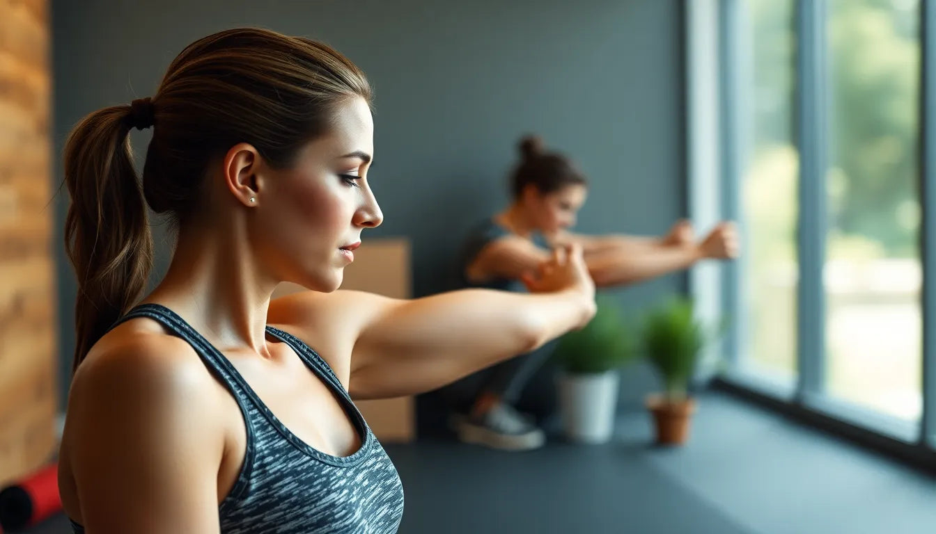 Übungsleser: effektive dehnübungen für straffe oberschenkel - Illustration