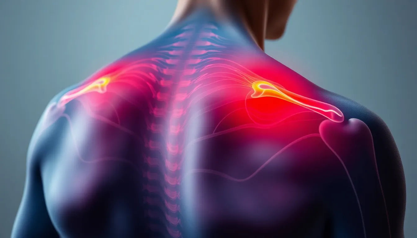 Schmerzfrei unter dem linken Schulterblatt: effektive Lösungen und Übungen - Illustration