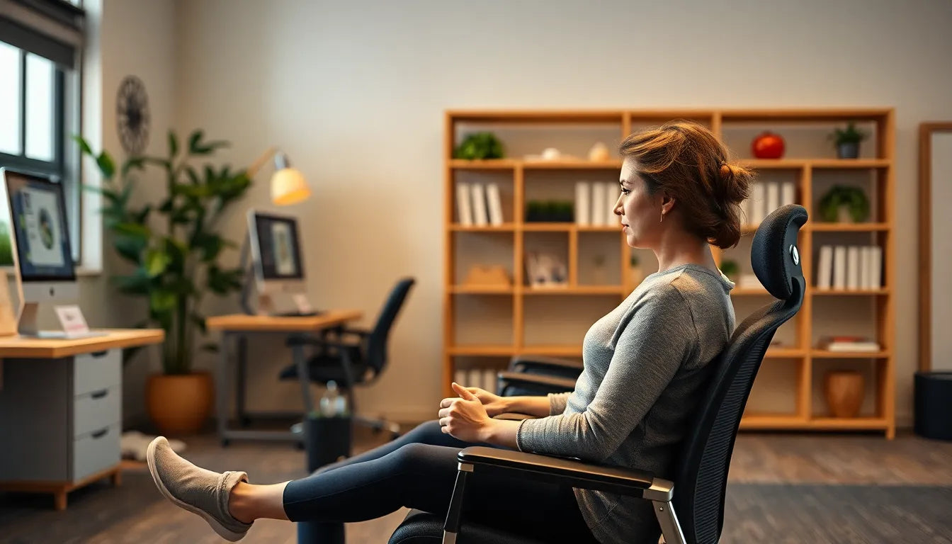 Übungsleser entdecken perfekte dehnübungen für schulterentspannung - Illustration