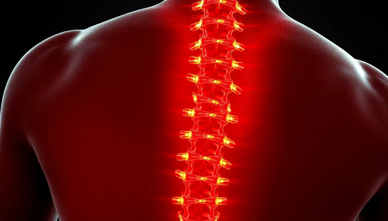 Verstehen Sie den Bandscheibenvorfall: Ursachen, Symptome und Lösungen - Illustration