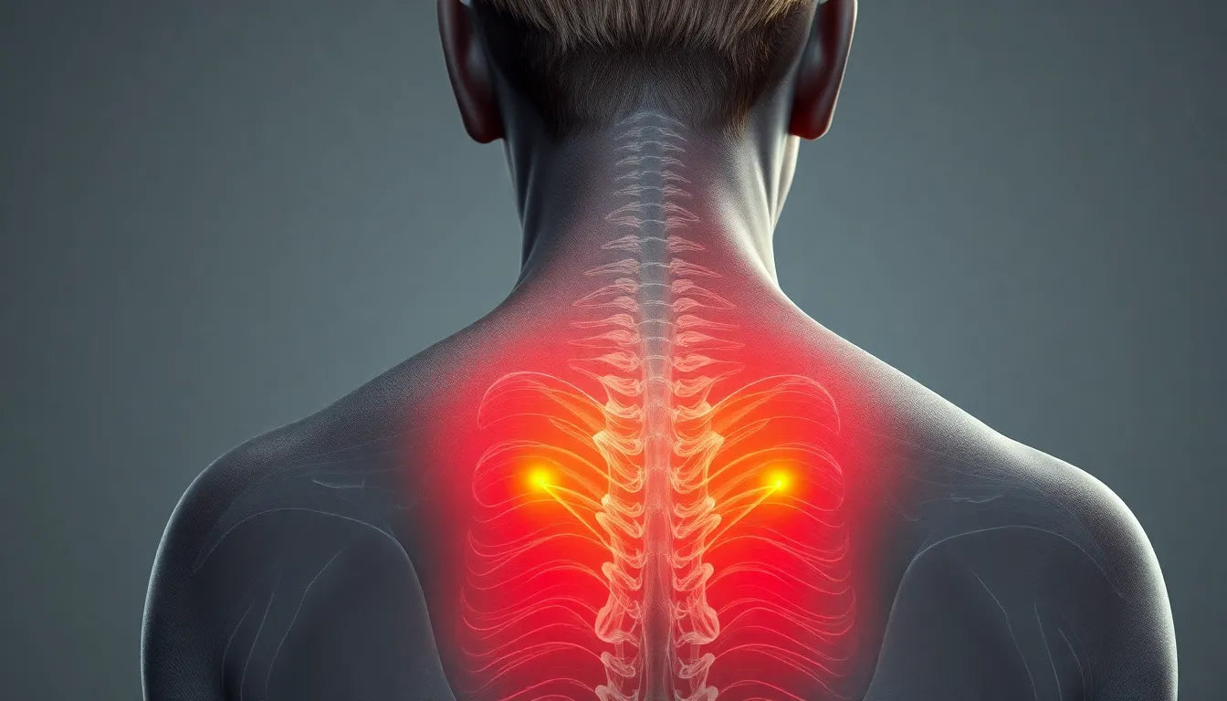 Schmerzen im Schulterblatt: Ursachen verstehen und gezielt lindern - Illustration