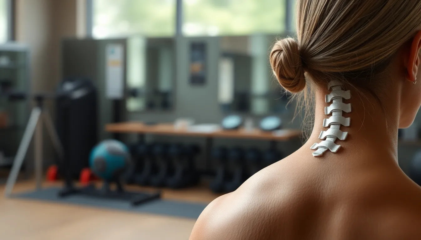 Befreie deinen Nacken: effektive Übungen bei einem bandscheibenvorfall der halswirbelsäule - Illustration