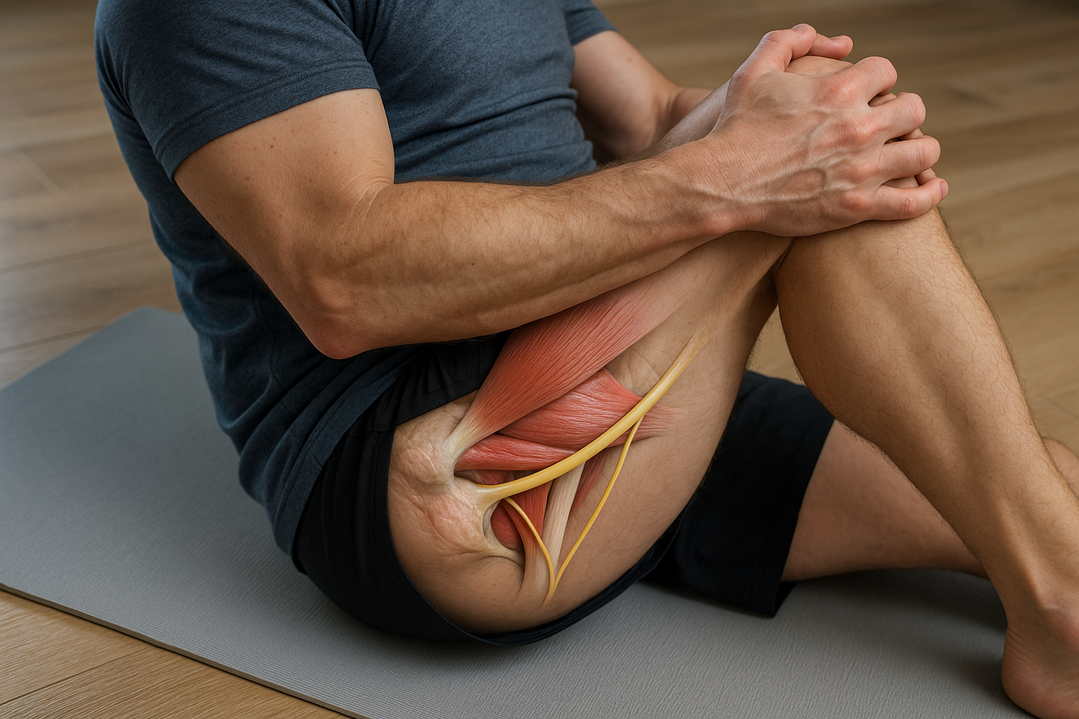 Übungsleser aufgepasst: effektive Übungen für den piriformis muskel - Illustration