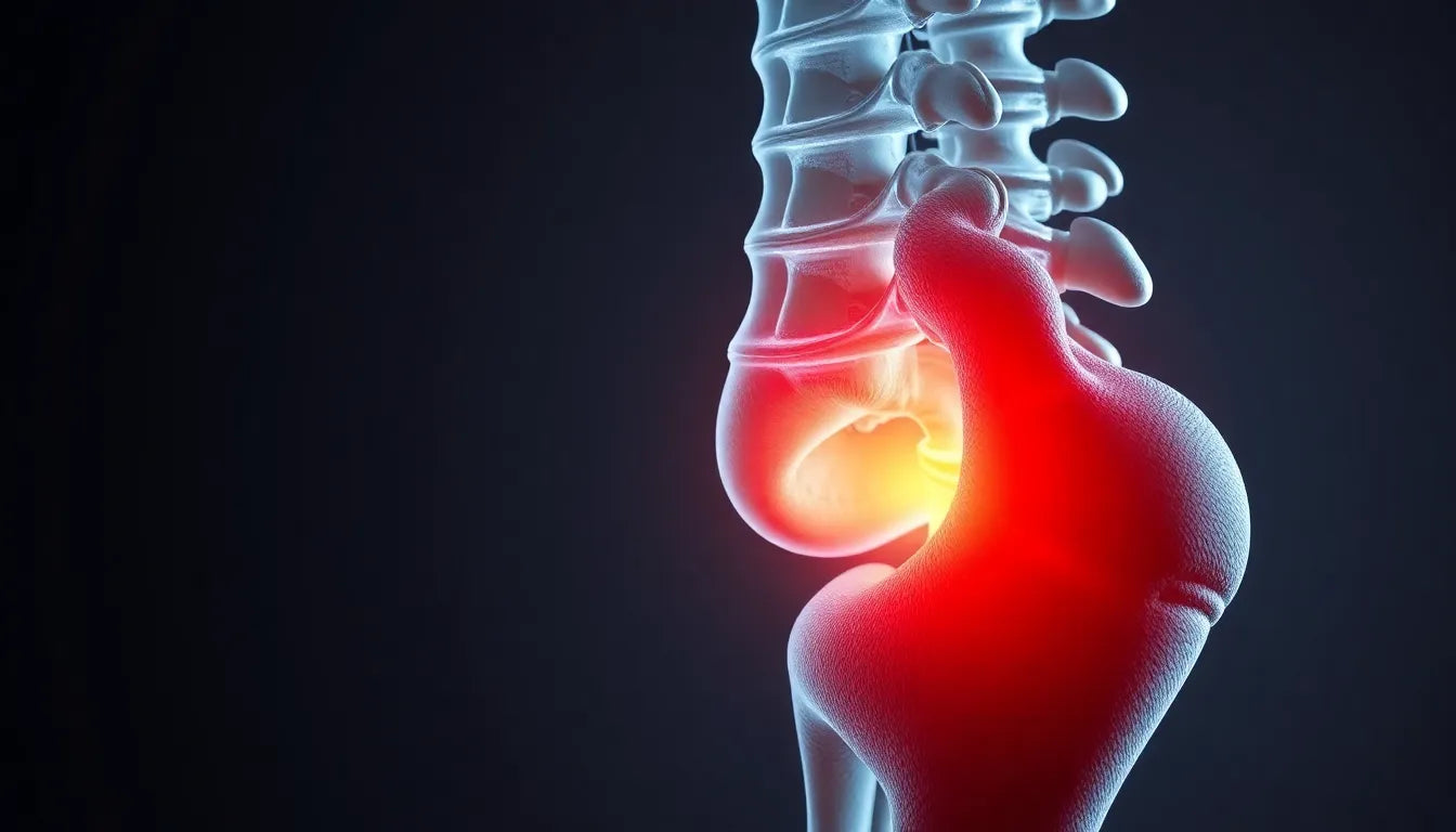 Linderung bei zervikalem bandscheibenvorfall: Ursachen, Symptome und Lösungen entdecken - Illustration