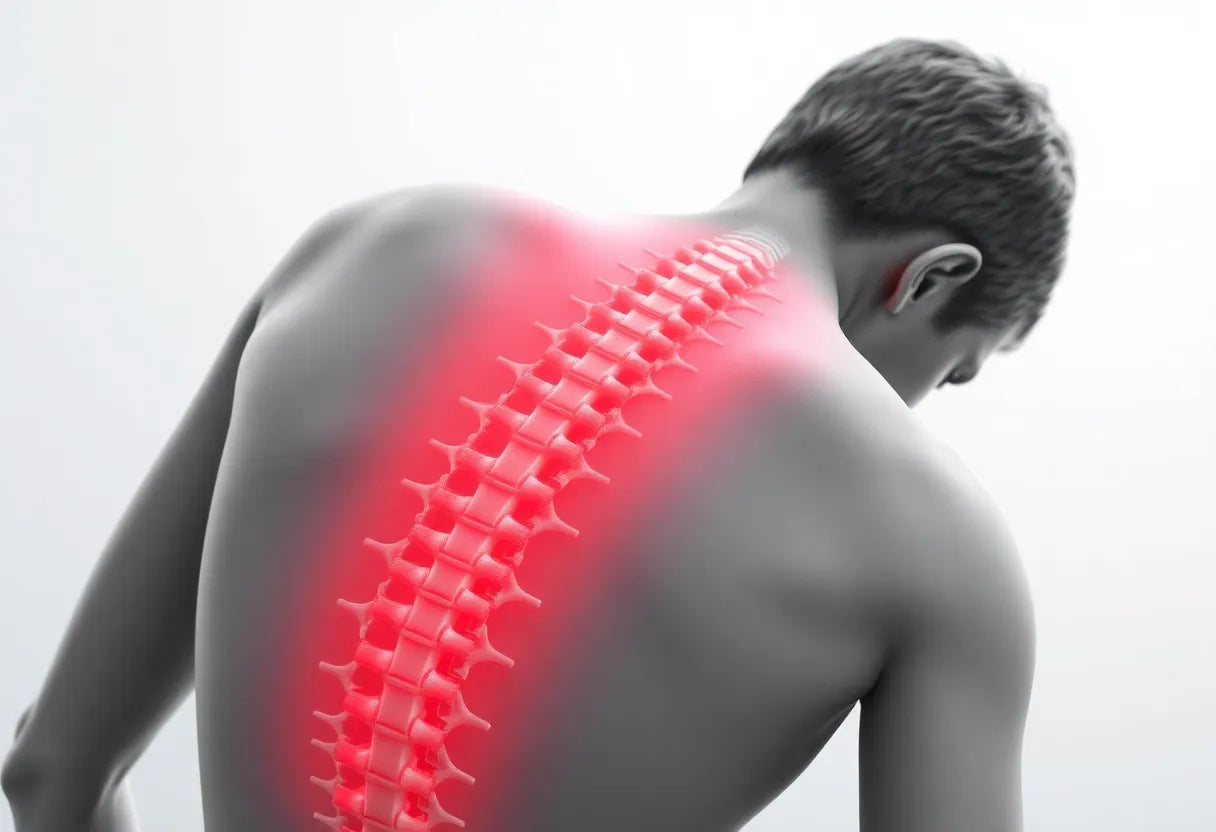 Chiropraktik als sanfte Lösung bei Bandscheibenvorfall entdecken - Illustration