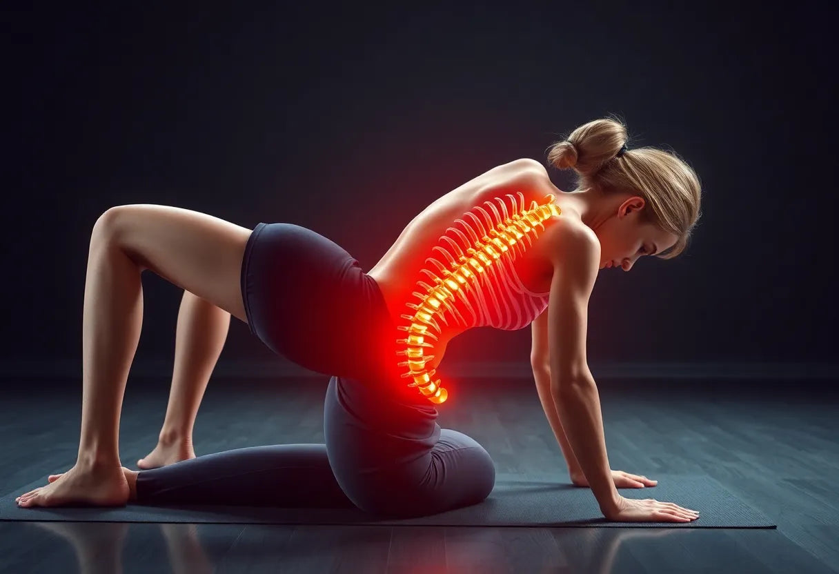 Schmerzfrei bewegen: effektive Übungen bei L5/S1-Bandscheibenvorfall - Illustration