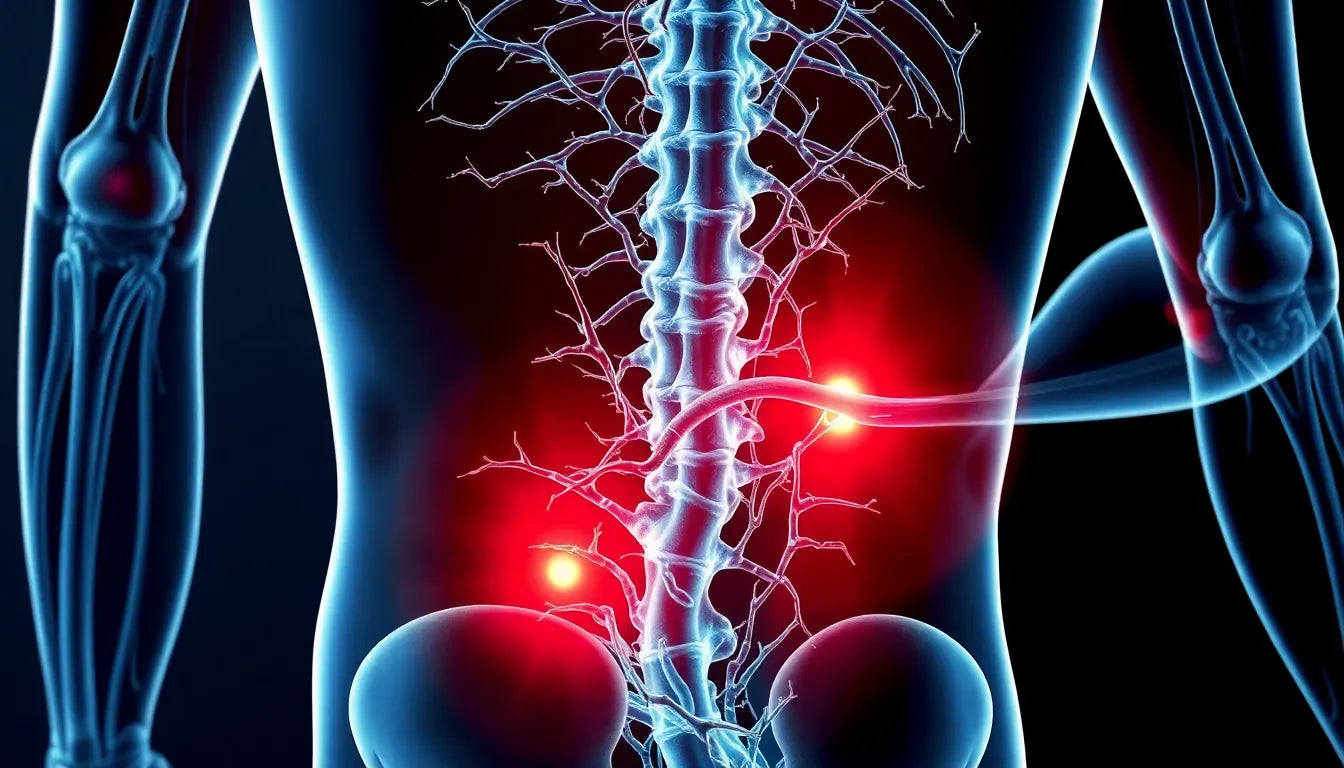Erkennen Sie die Warnsignale: ischiasnerv symptome verstehen und lindern - Illustration