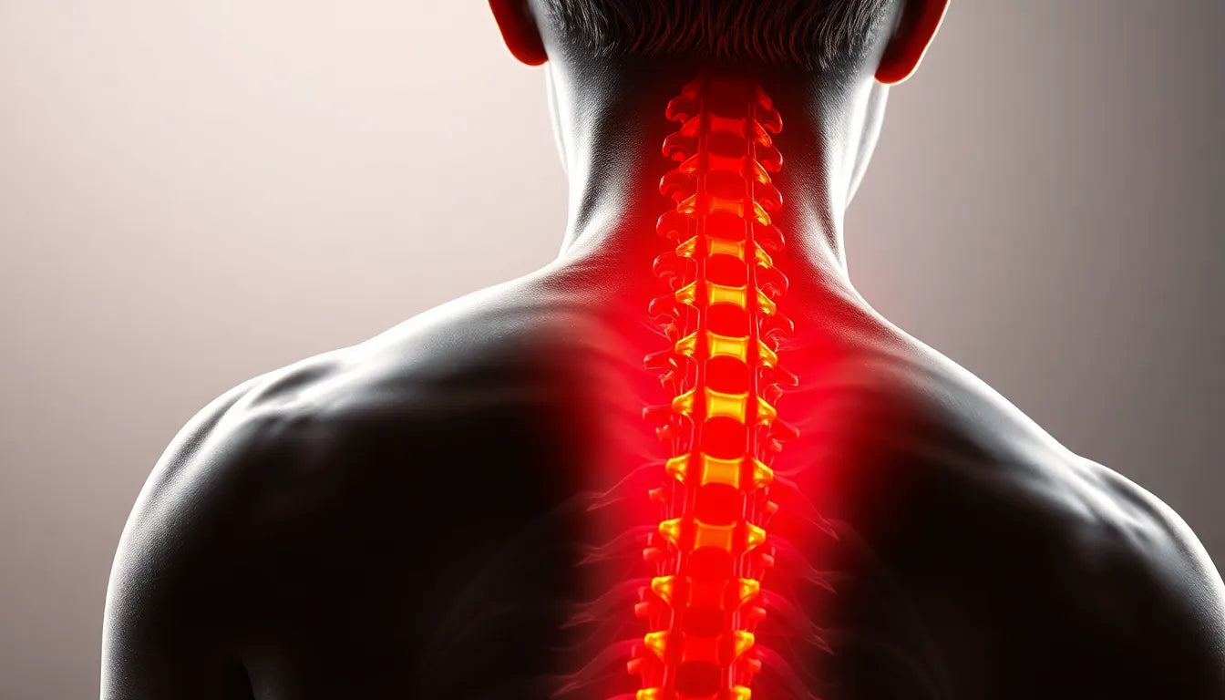 Wie ein bandscheibenvorfall in der hws Ihr Leben beeinflussen kann - Illustration