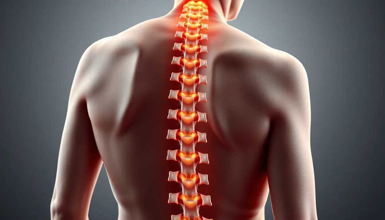 Leben ohne Rückenschmerzen: Wege zur Linderung bei lumbaler spondylose - Illustration