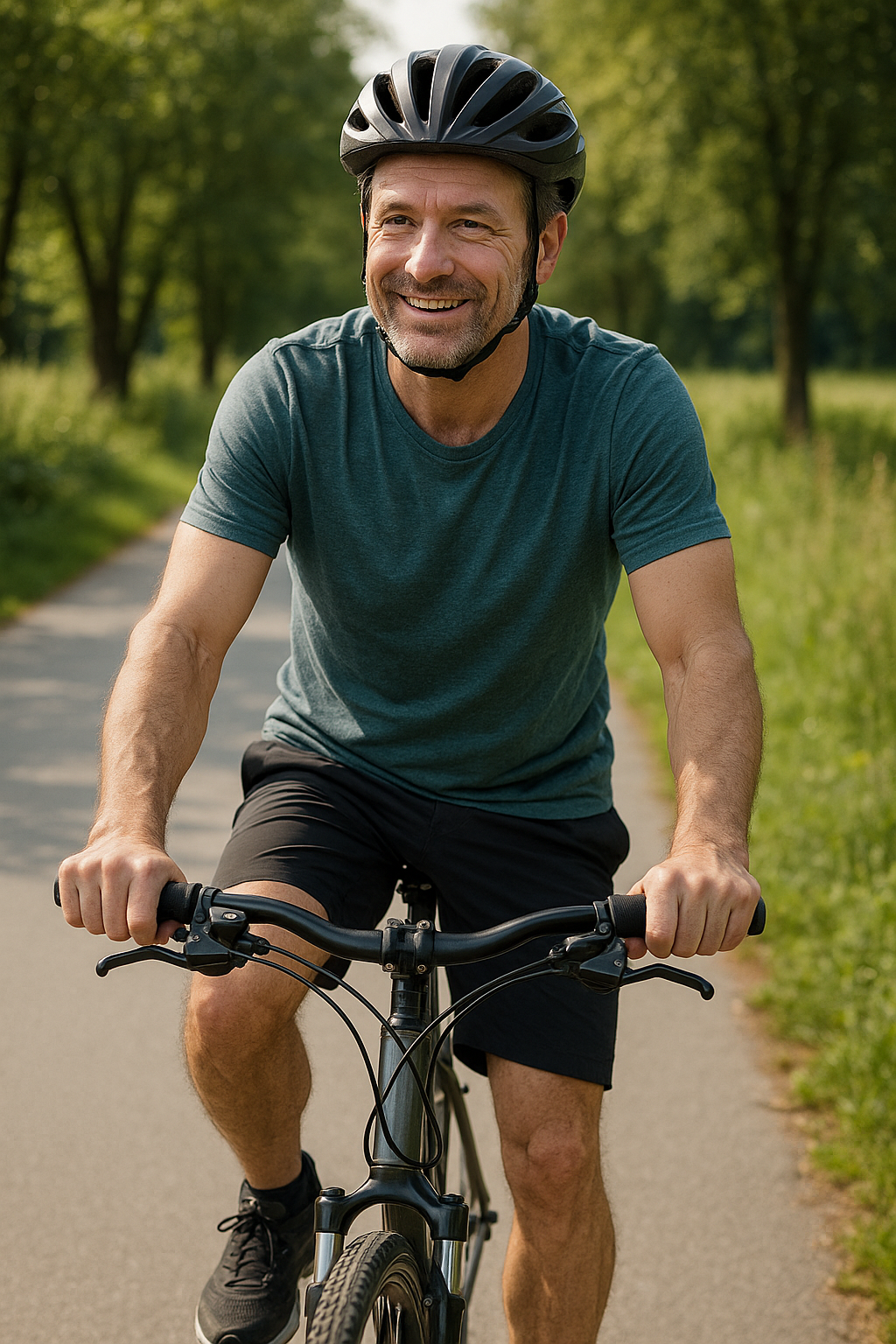 Entdecke die gesundheitlichen Vorteile des Radfahrens für Körper und Geist - Illustration