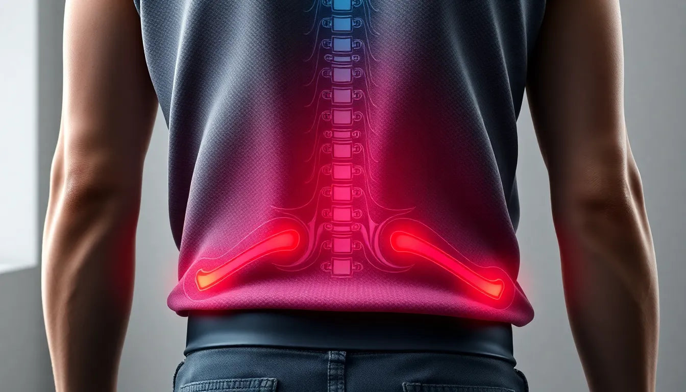 Schnelle Hilfe bei pludselig smerter i lænden - Illustration