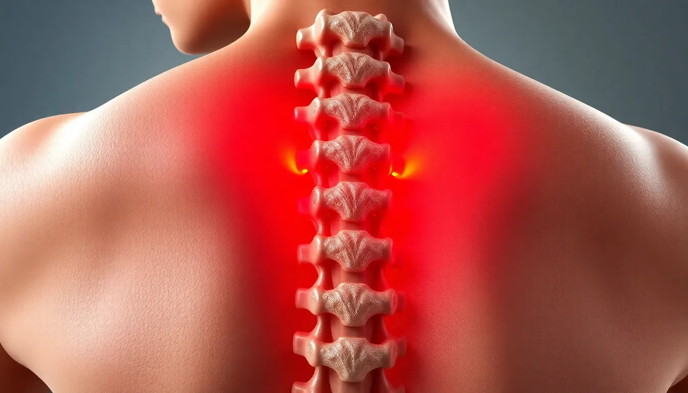 Verstehen und lindern: alles über dorsale bandscheibenprotrusion - Illustration