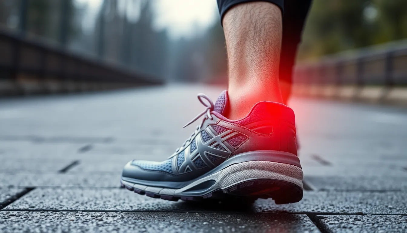 Laufschuhe und knieschmerzen: die richtige Wahl für schmerzfreies Laufen - Illustration