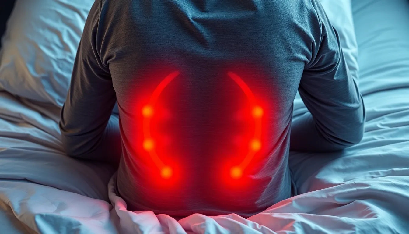 Schmerzfrei aufwachen: Tipps gegen Lendenschmerzen nach dem Schlafen - Illustration