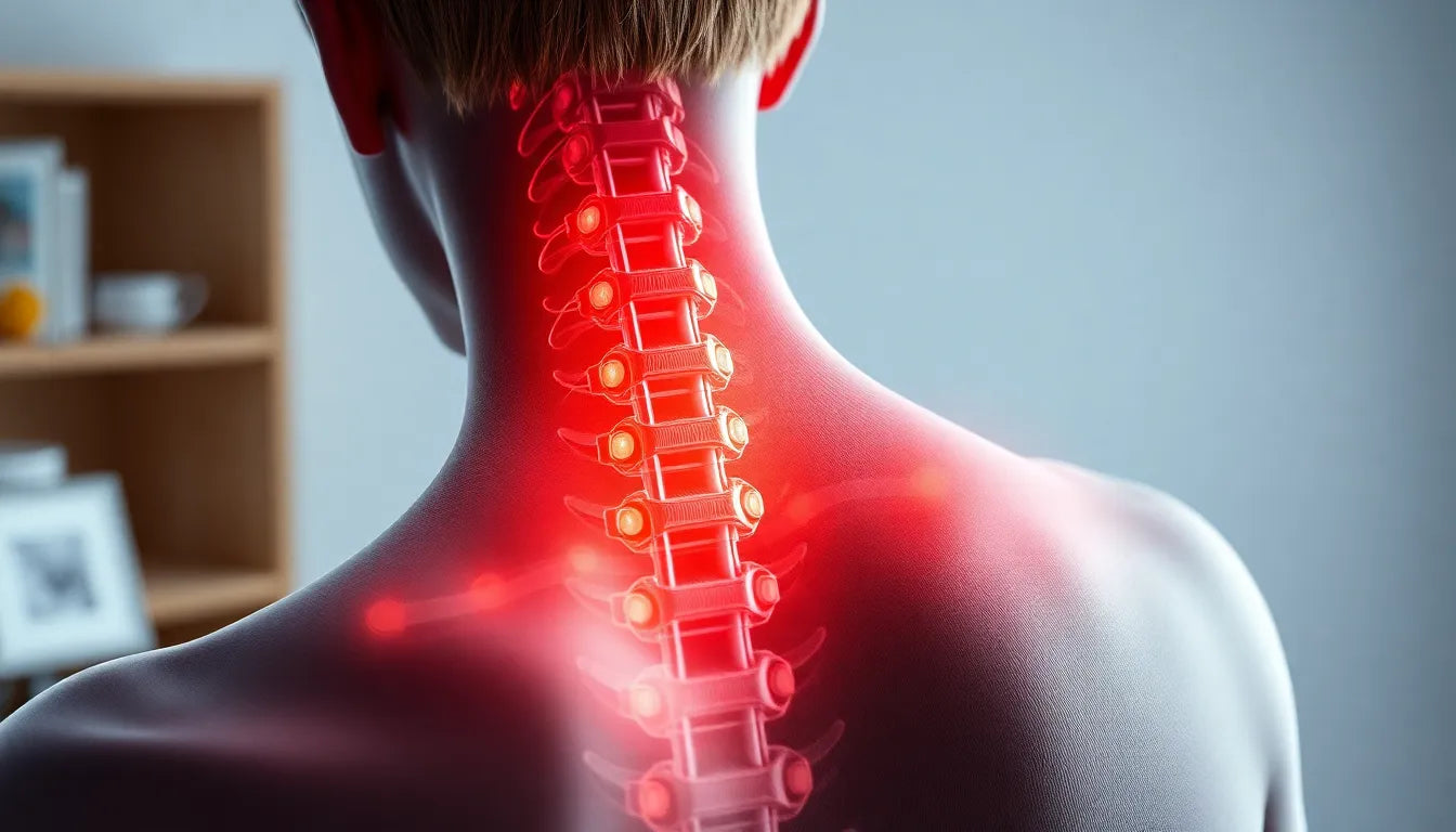 Entdecke den geheimen Weg zur Linderung von HWS-Bandscheibenvorfällen - Illustration