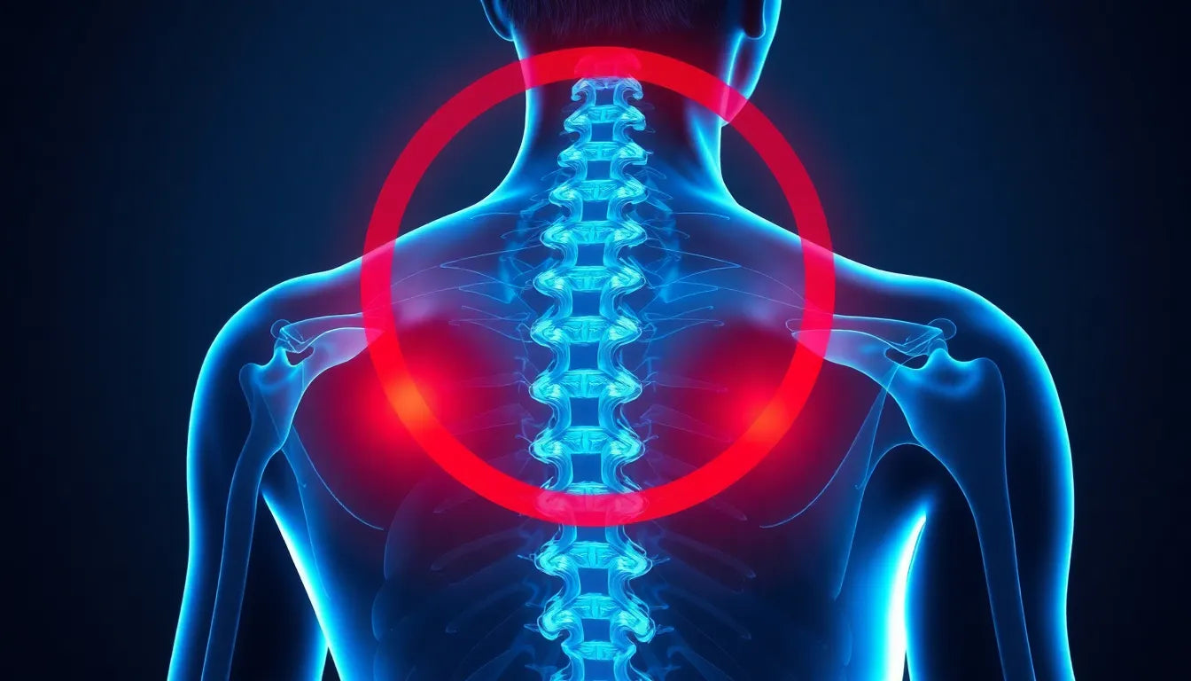 Schmerzen in der Mitte des Rückens verstehen und lindern - Illustration
