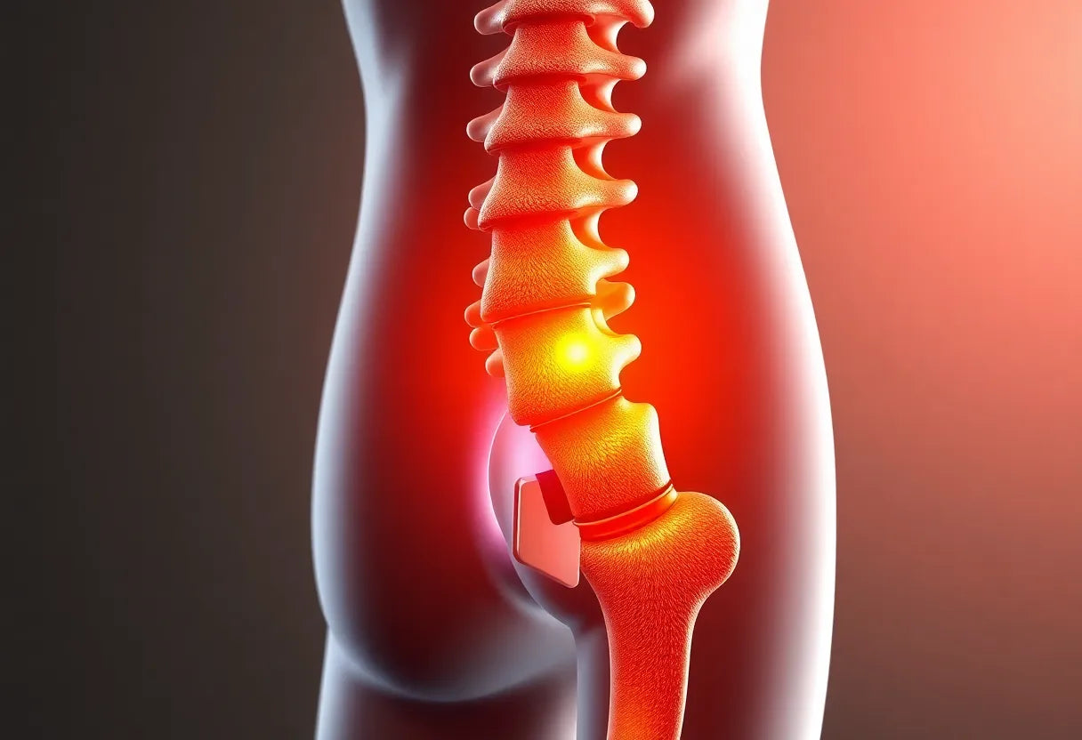 Wie Sie einen bandscheibenvorfall l5 erkennen und behandeln - Illustration