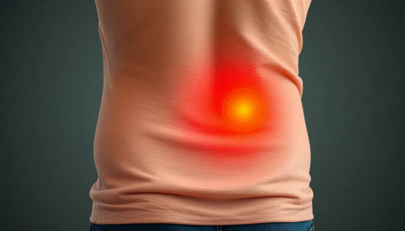 Verabschiede dich von Blähbauch und Rückenschmerzen: Tipps für ein besseres Wohlbefinden - Illustration