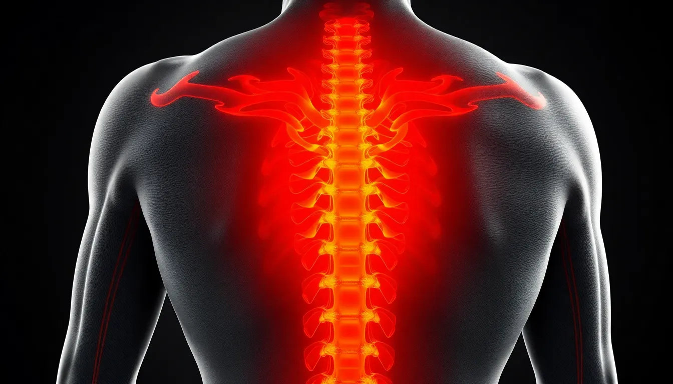 Rheuma im rücken: erkennen Sie die Symptome frühzeitig - Illustration