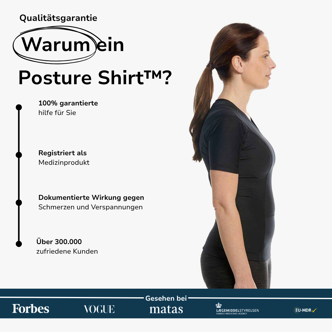 Women's Posture Shirt™ Zipper - Schwarz
