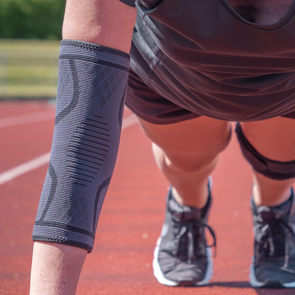 elastische Ellbogenbandage für Sport und Training