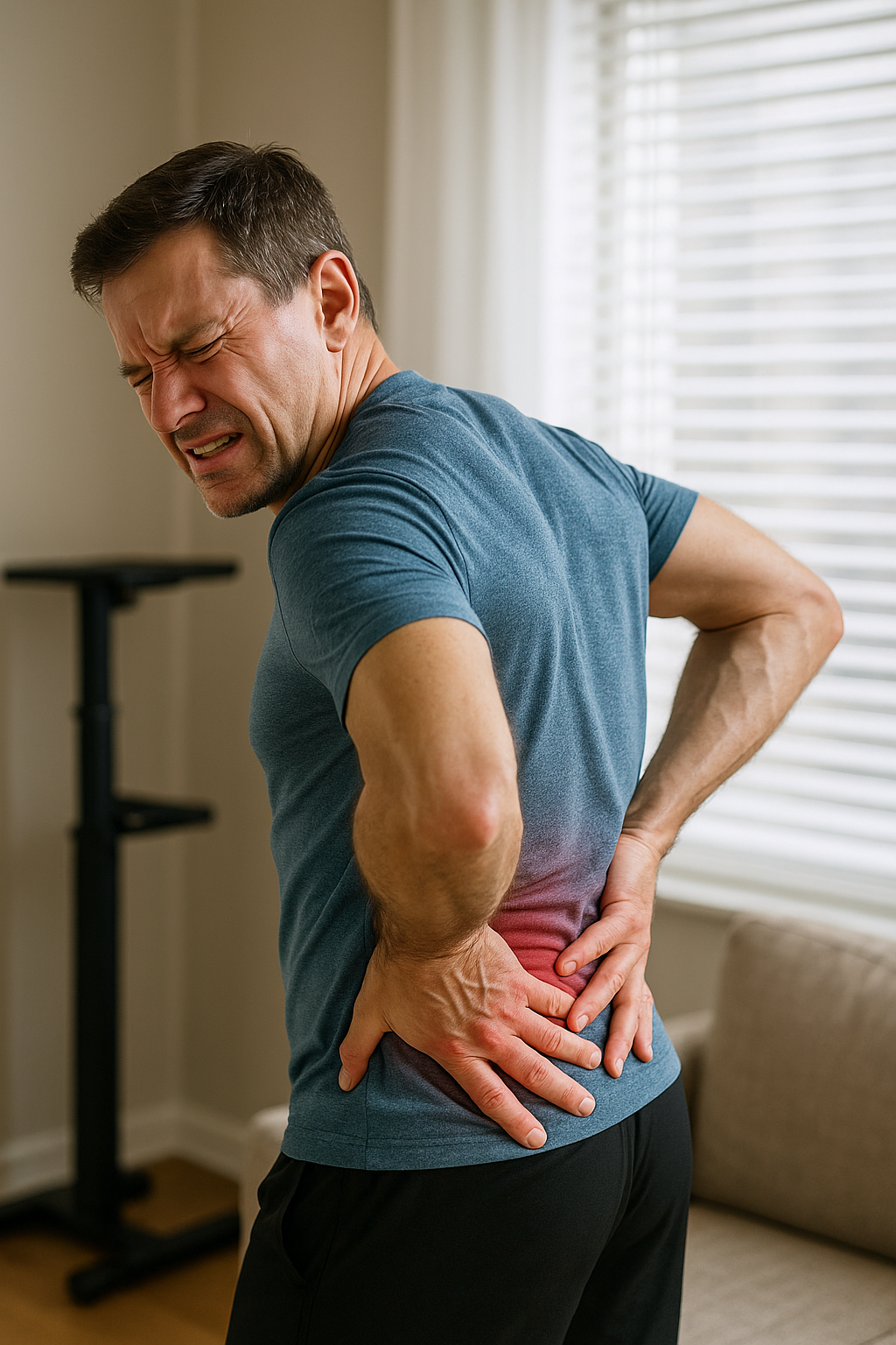 Muskelfaserriss in der Lende: Ursachen, Symptome und effektive Heilungstipps - Illustration