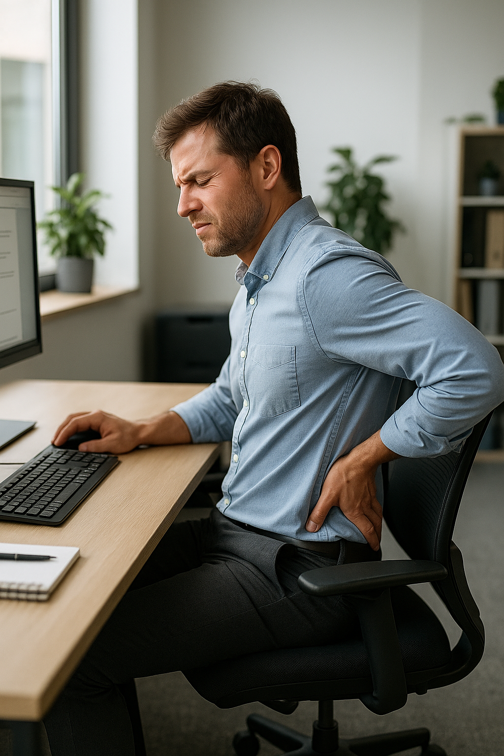Optimale Ergonomie im Büro: So verbessern Sie Ihre Haltung mit einfachen Übungen - Illustration