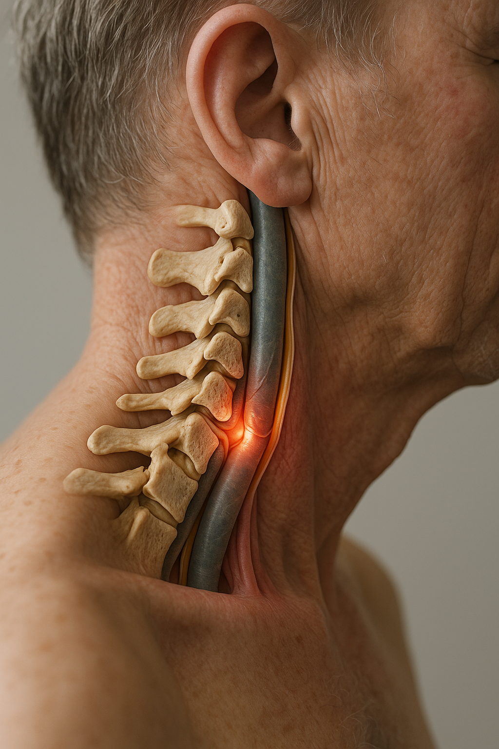 Spinalstenose der halswirbelsäule verstehen und behandeln: was sie wissen müssen - Illustration