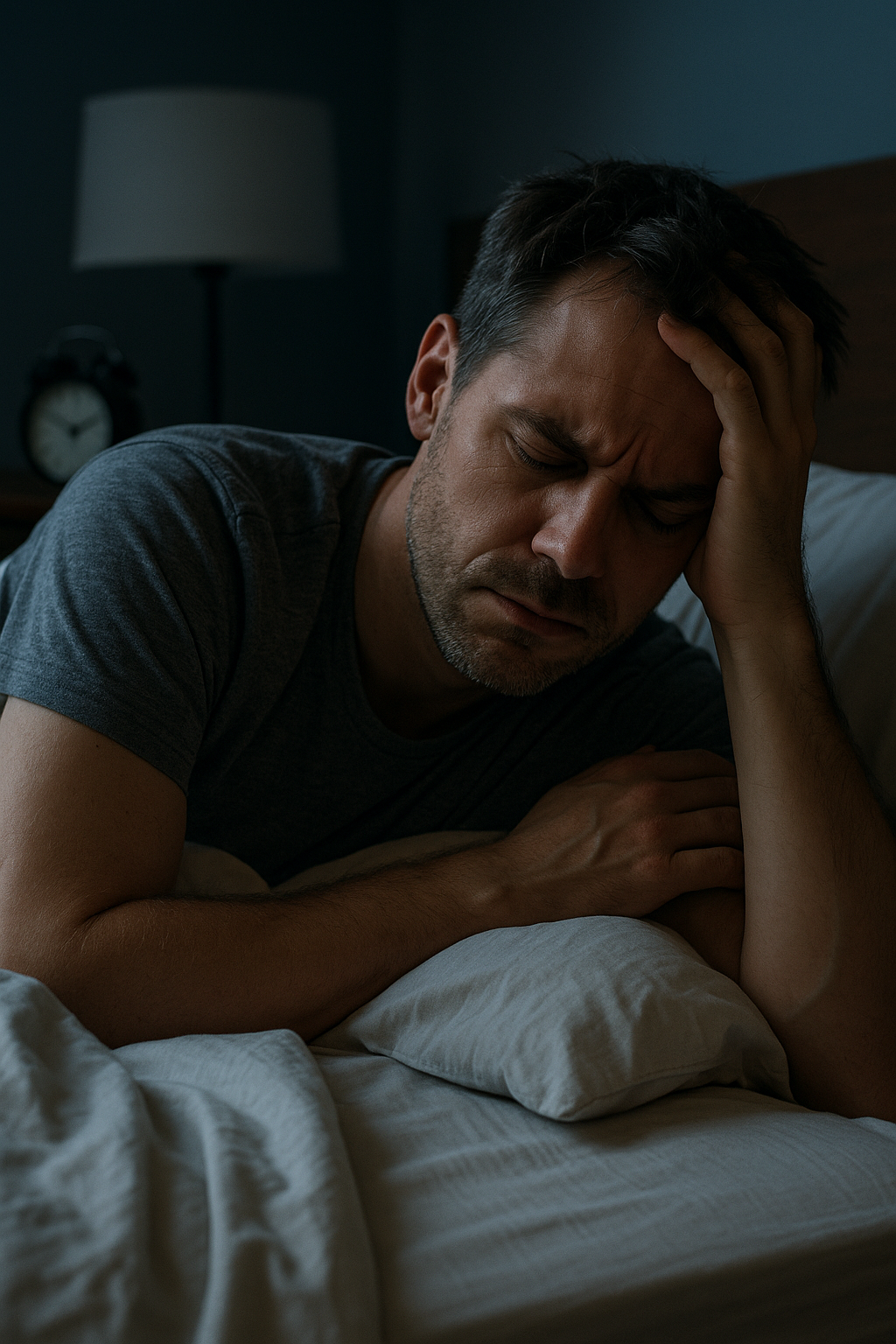 Schlaflosigkeit durch stress: einfache Strategien für erholsame Nächte - Illustration