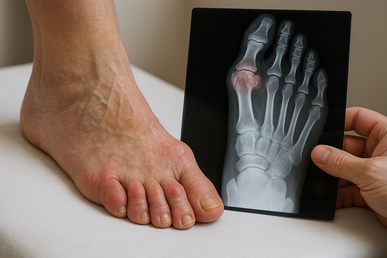 Bilder, die sprechen: Arthrose im Fuß erkennen und verstehen - Illustration