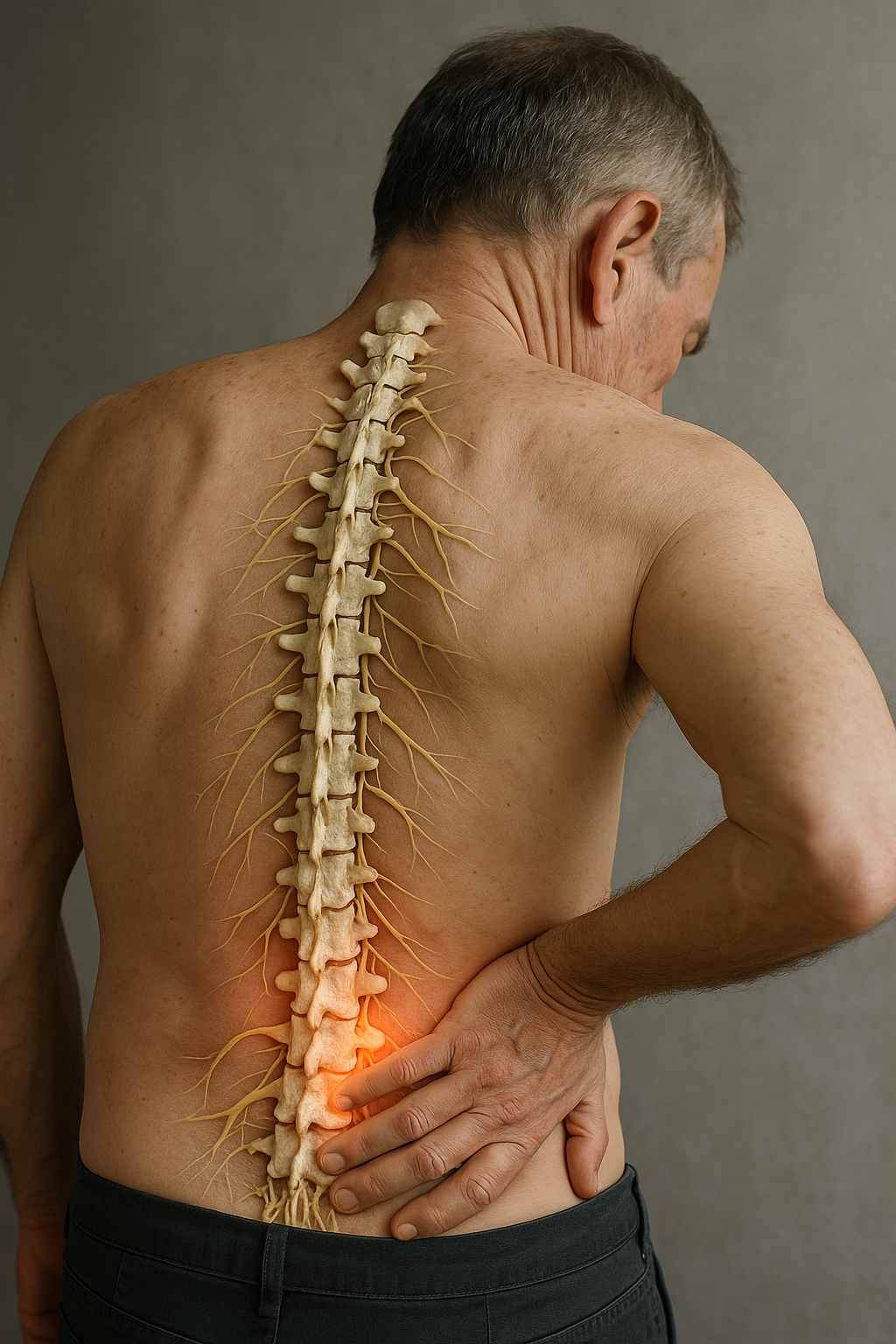 Nerven im Rücken: Wege zur Schmerzlinderung und Heilung entdecken - Illustration