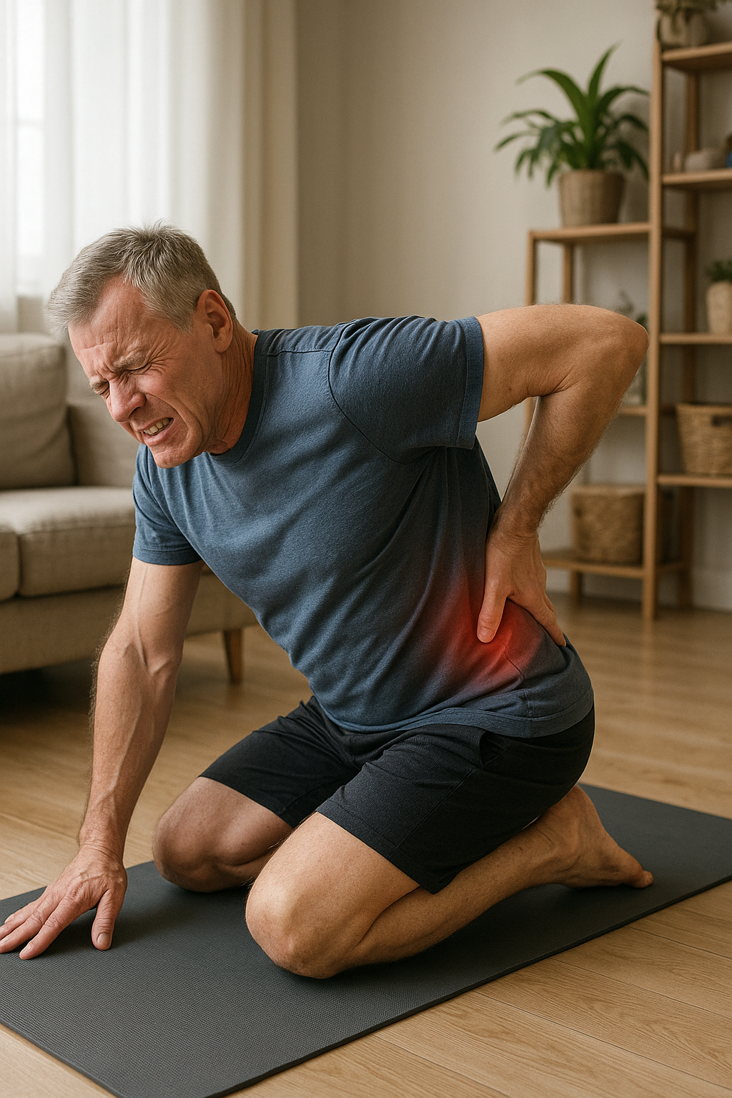 Übungsleser: schnelle Hilfe bei lumbago mit diesen einfachen Übungen - Illustration