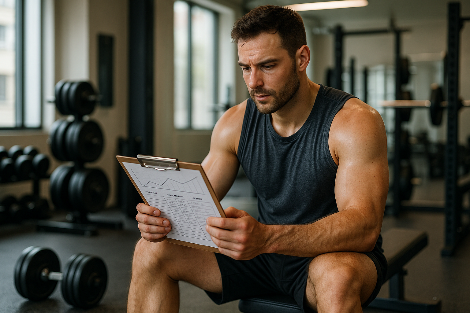 Finde dein ideales trainingsprogramm: maßgeschneiderte Pläne für jeden Fitnesslevel und jedes Ziel - Illustration