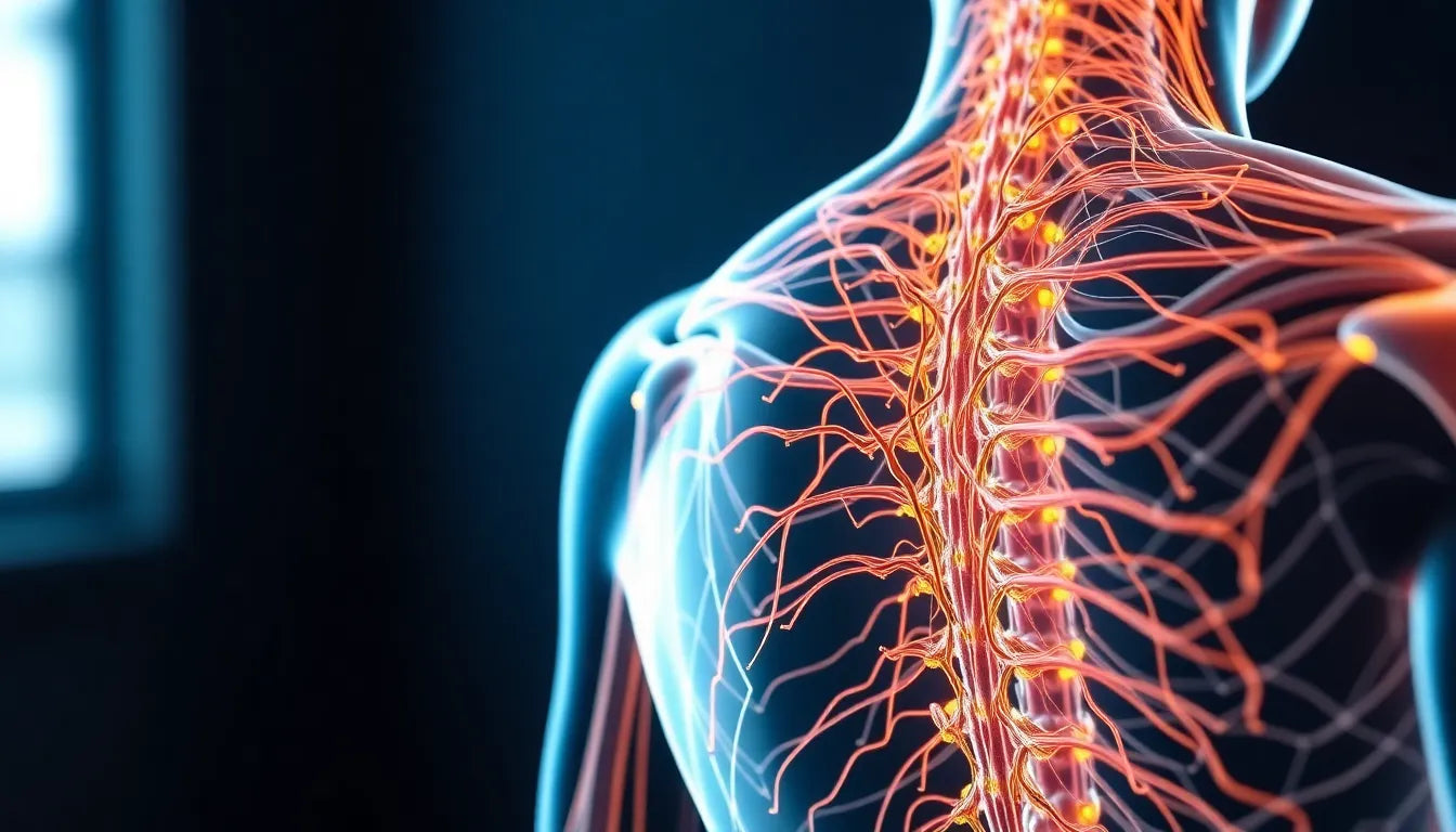 Entdecke die faszinierende Welt der nervenbahnen im rücken