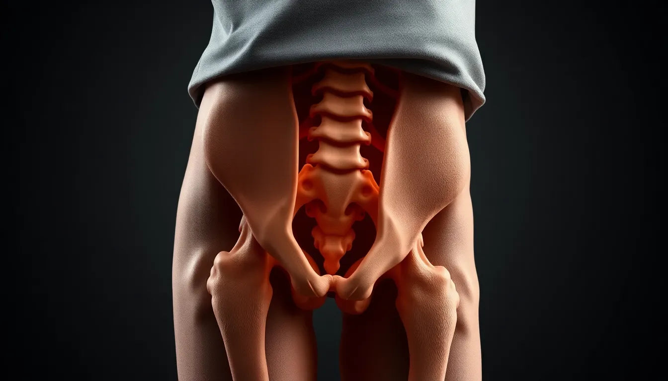 Übungsleser entdecken effektive dehnübungen für den psoas-Muskel - Illustration