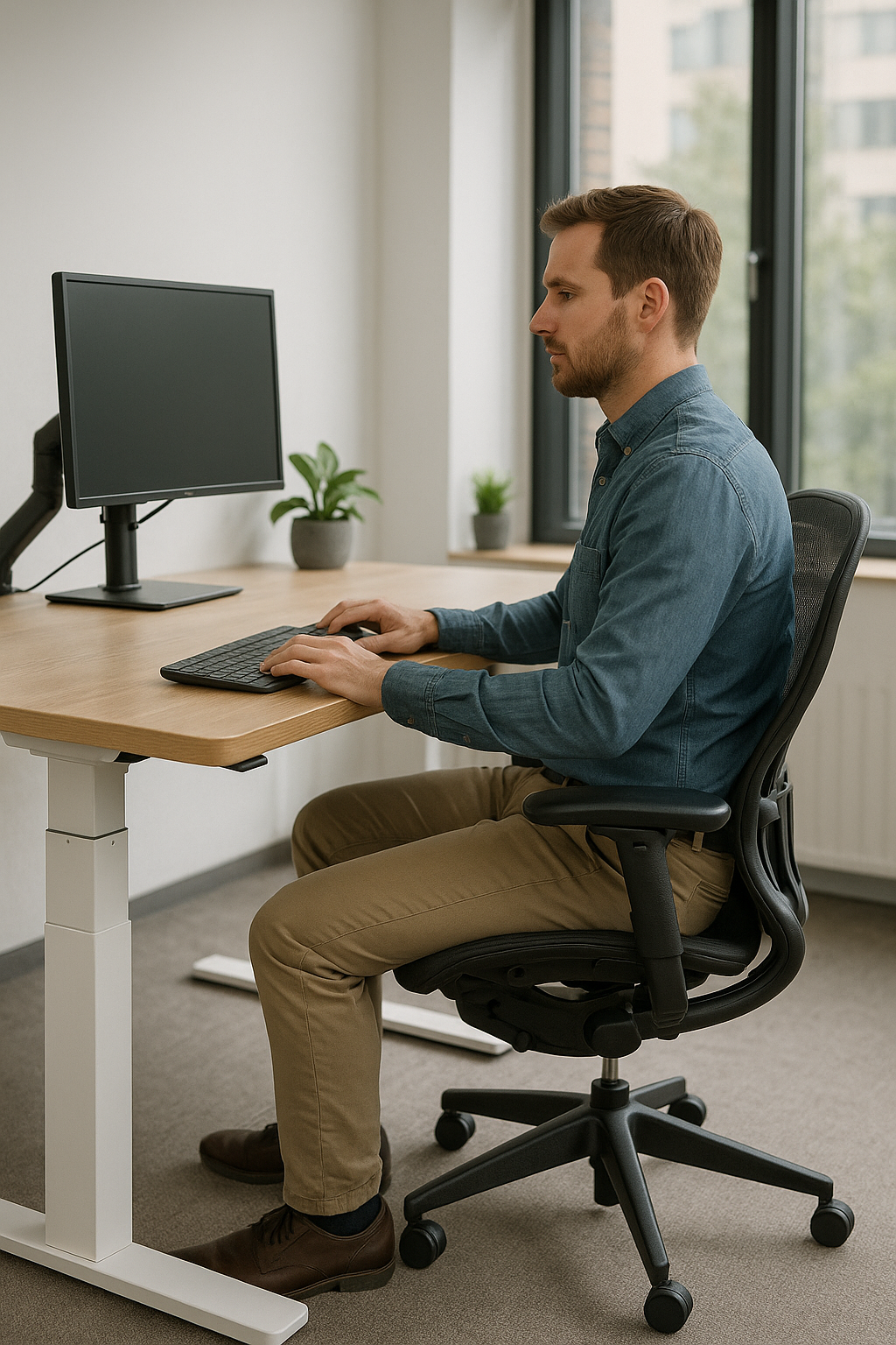Verbessern Sie Ihre Haltung mit ergonomischen Hilfsmitteln für das Büro