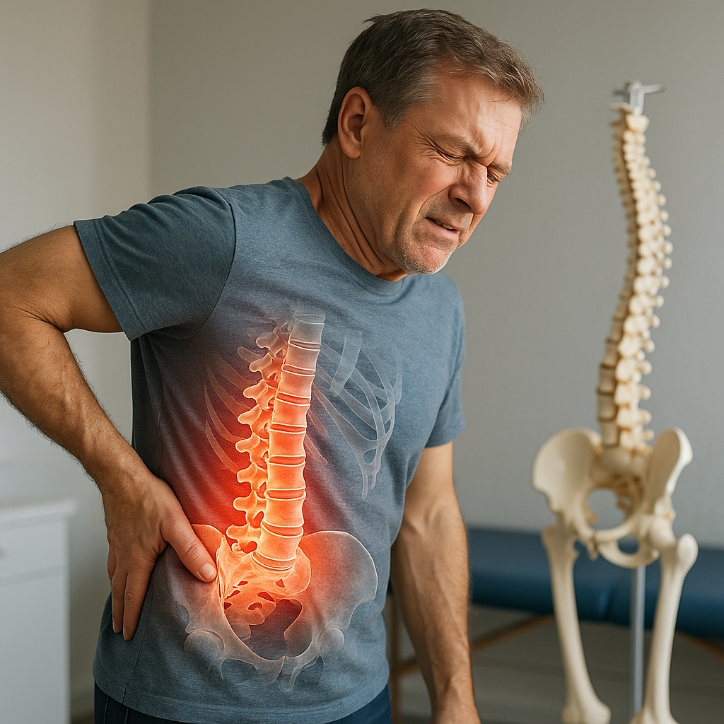 Befreien Sie sich von schmerzen in der wirbelsäule: So geht's - Illustration