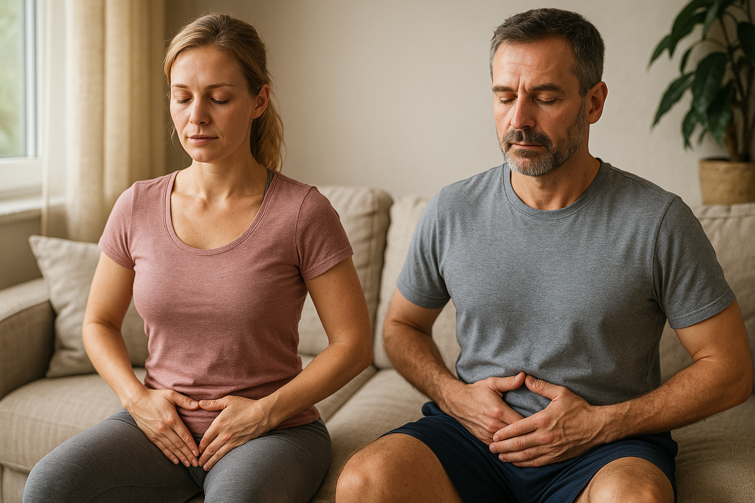 Kegel øvelser: effektive Übungen für Übungsleser zur Stärkung des Beckenbodens - Illustration
