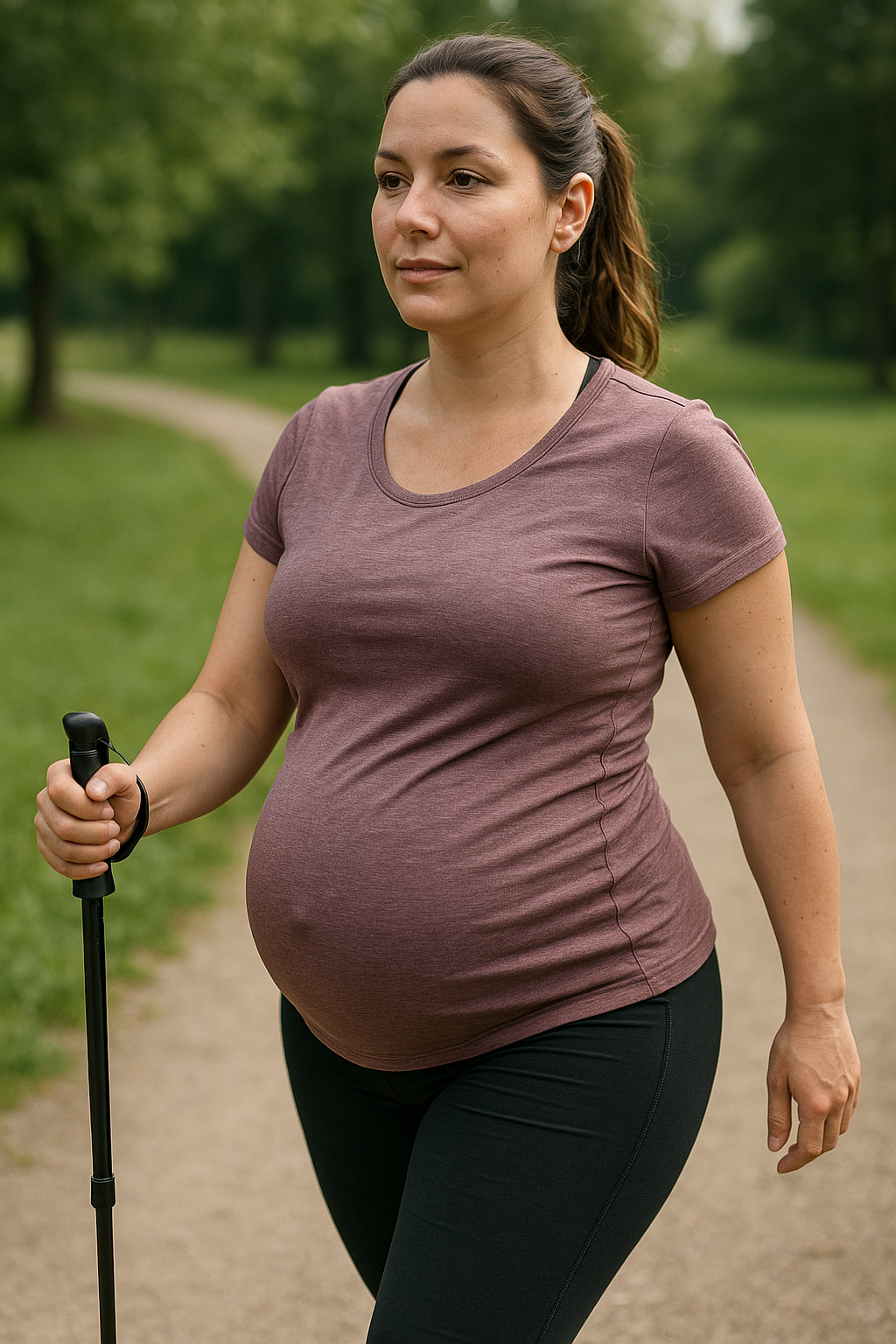 Aktiv und fit: Sportliche Schwangerschaft für Gesundheit und Wohlbefinden - Illustration