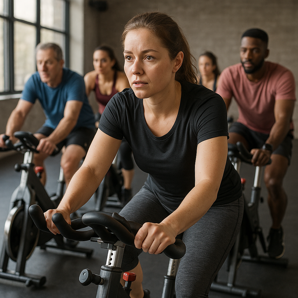 Spinning leicht gemacht: dein Einstieg in die Welt des Indoor-Cyclings - Illustration