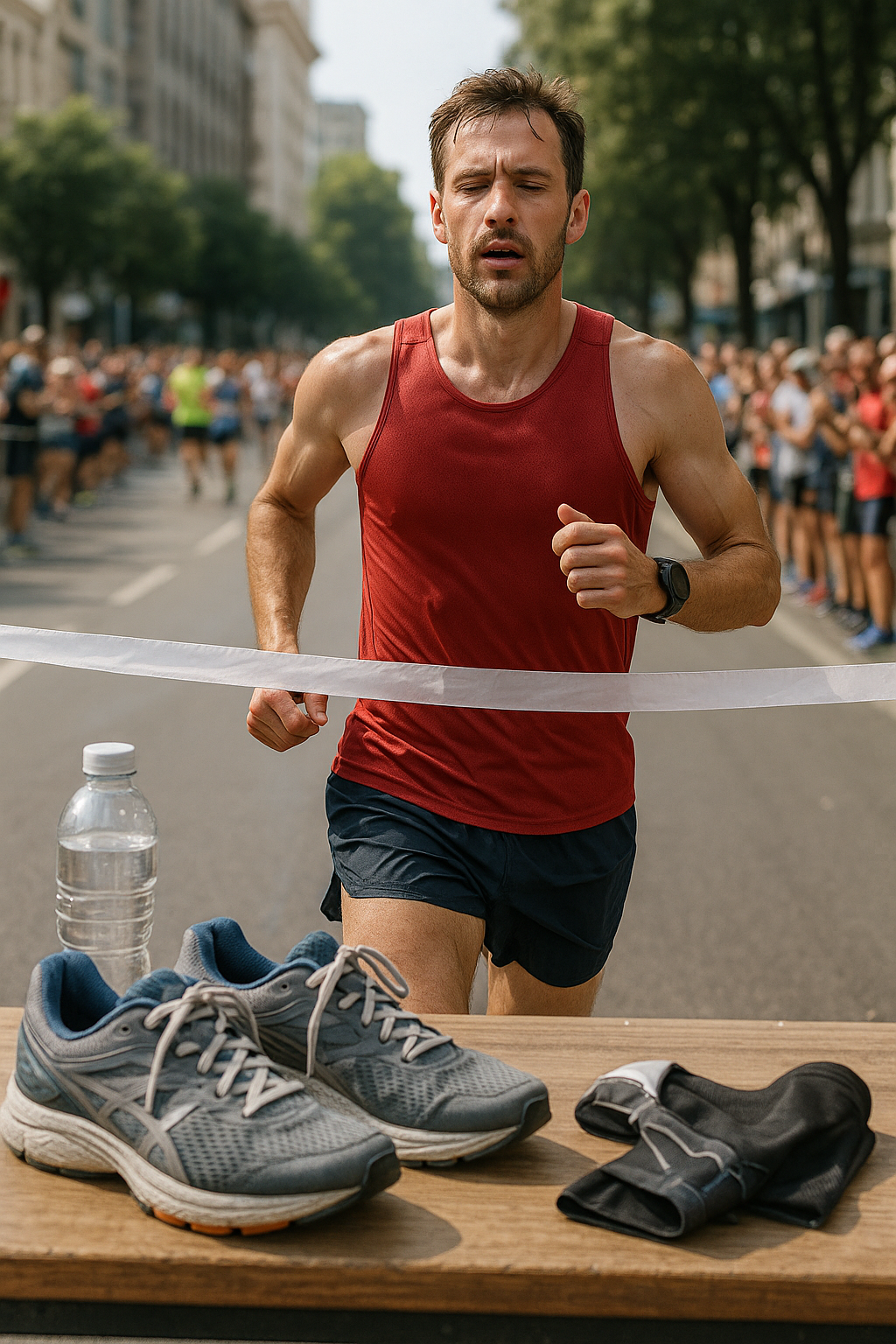 Marathon: die ultimative Herausforderung für Körper und Geist - Illustration