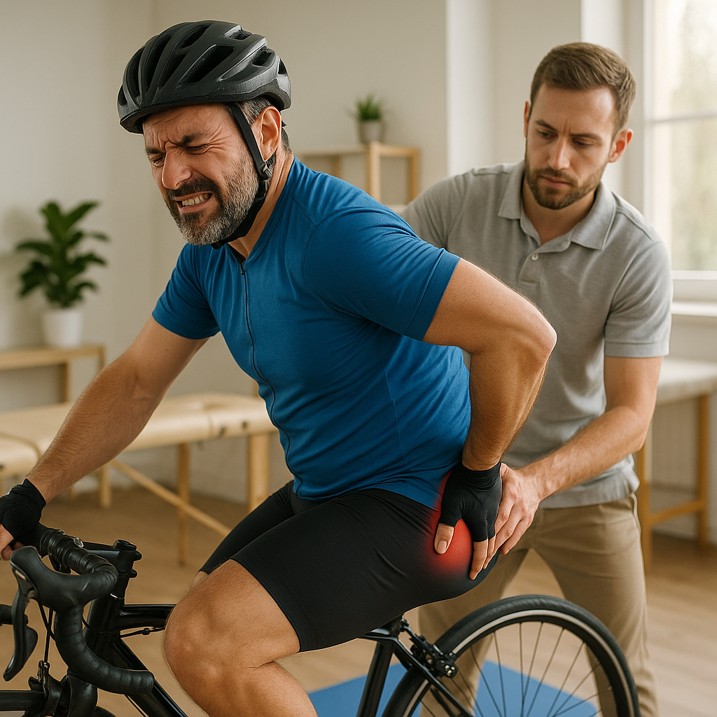 Radfahren ohne Schmerzen: Tipps gegen das Piriformis-Syndrom - Illustration