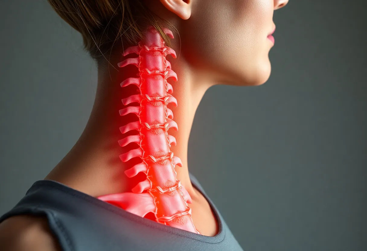 Sanfte Übungen für eine schmerzfreie Halswirbelsäule bei Arthrose - Illustration